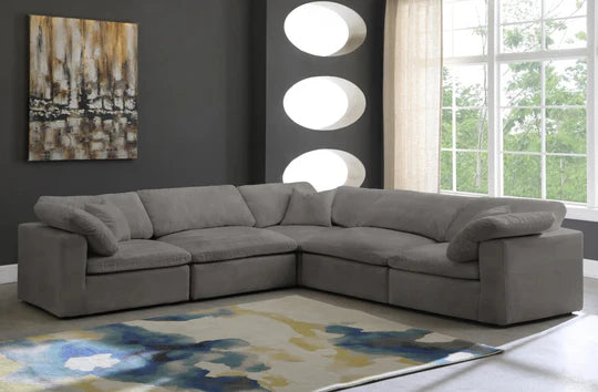LENA Large 5 Seater Universal Modular Corner Sofa – Spacious Feather-Soft Comfort
