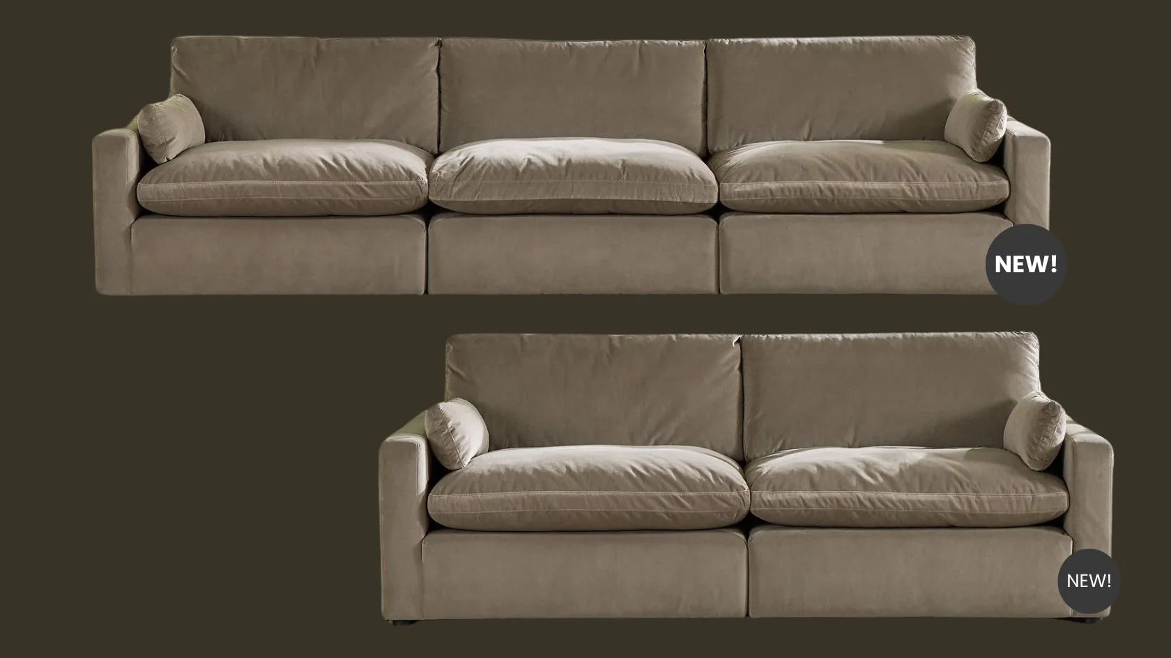 ENA 3+2 Modular Sofa Set – Duck Feather Filled Luxury