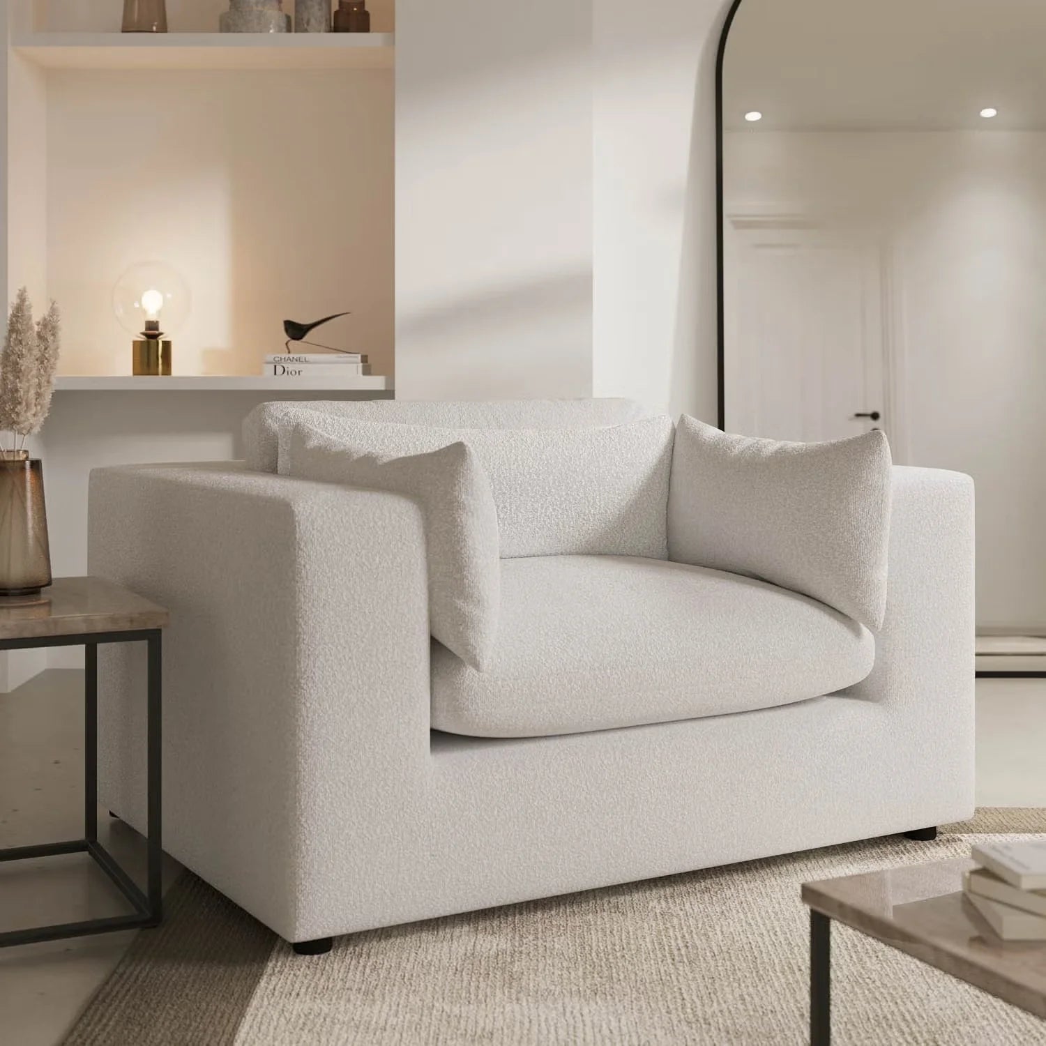 ENA Loveseat – Compact Feather Filled Comfort