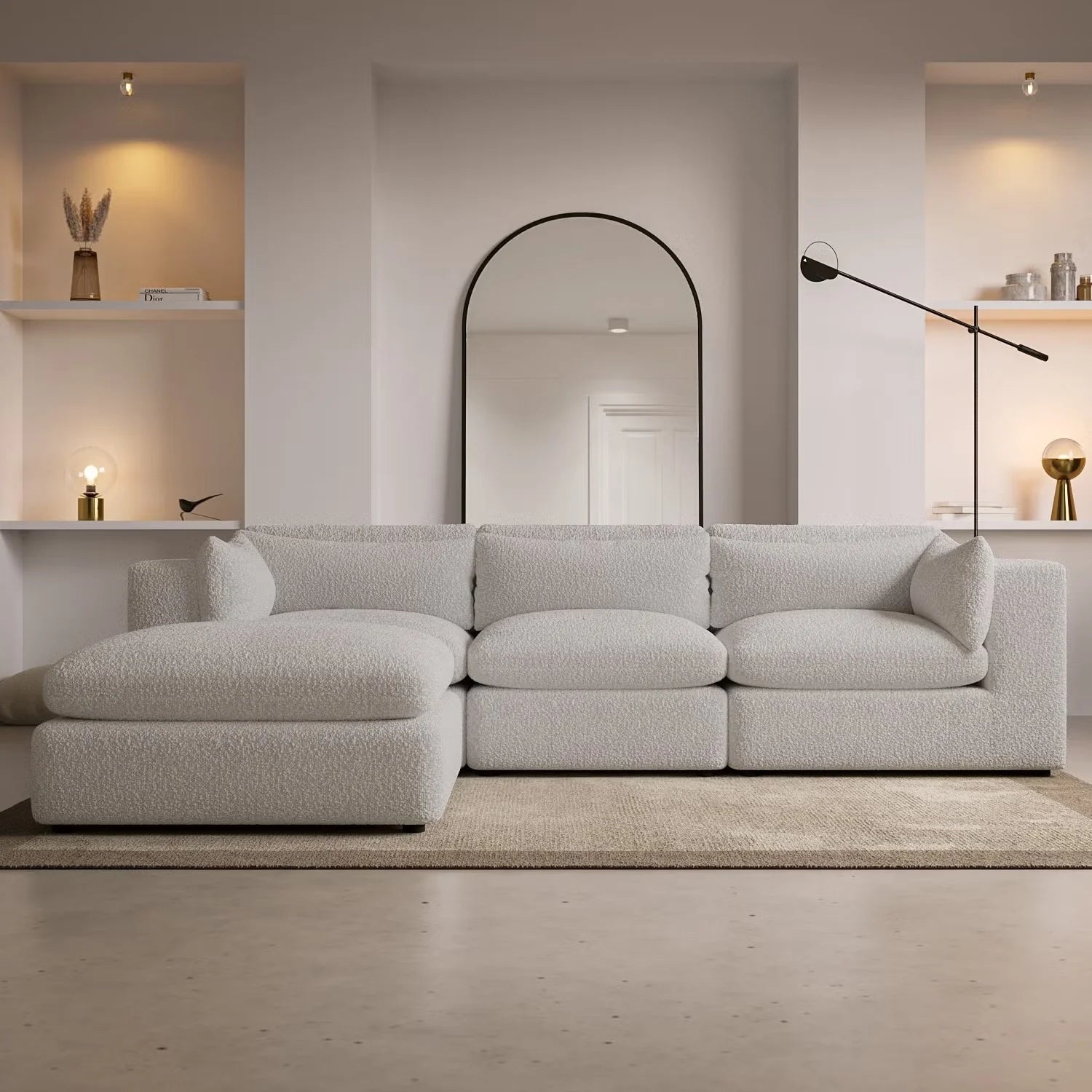 ENA 3 Seater Modular Corner Sofa – Feather Filled Comfort