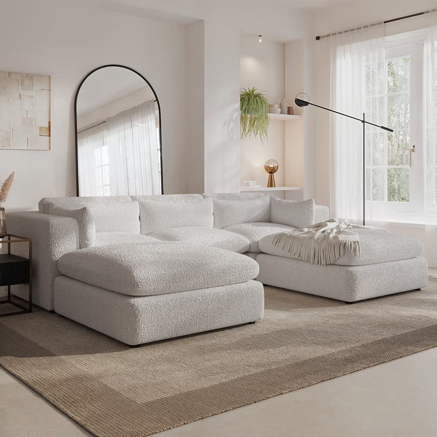 ENA U-Shaped Sofa – Feather Filled Luxury Comfort